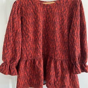 Anthropologie Peplum Top